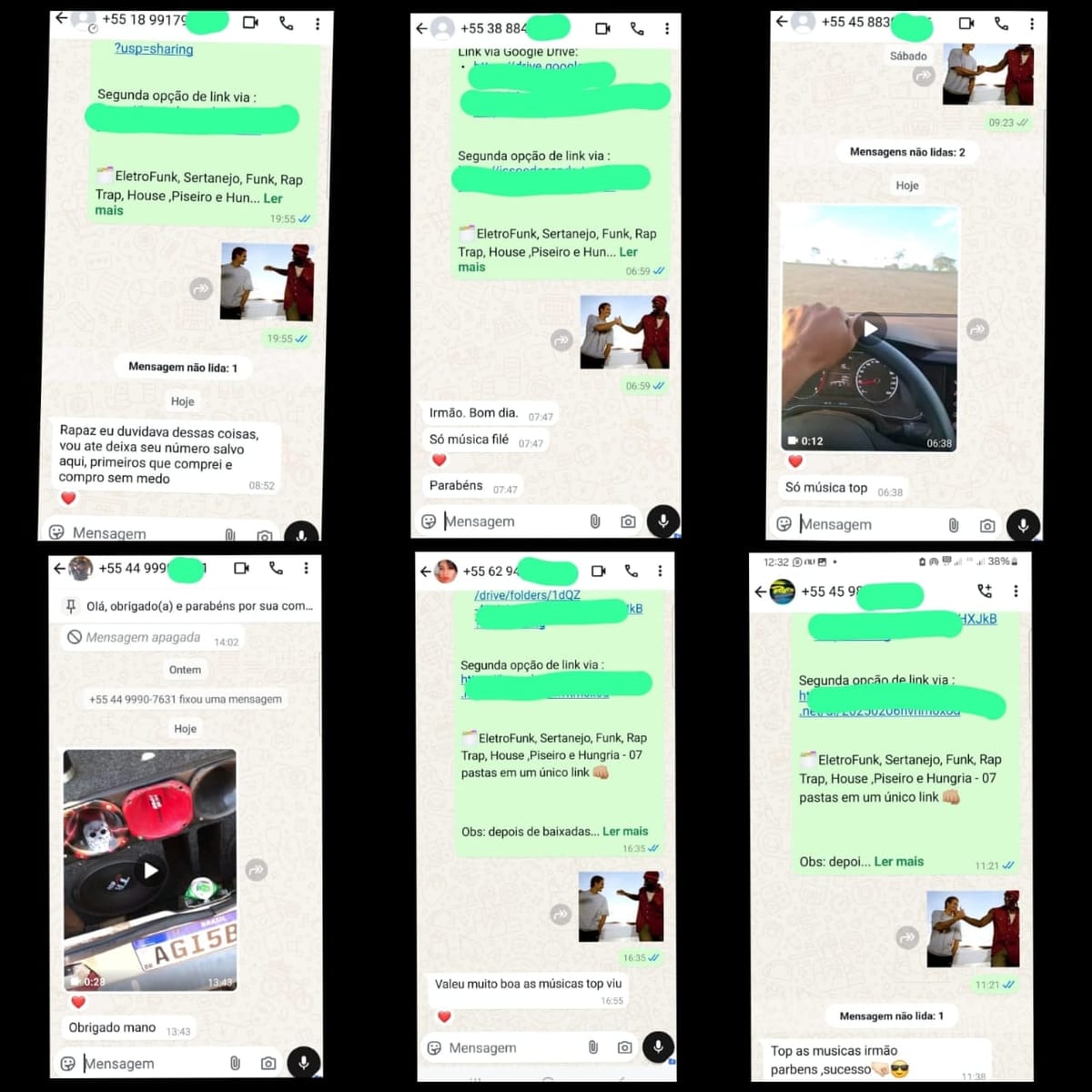 Prints de conversas com clientes 1